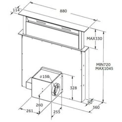 SIA DD90BL 90cm Black Touch Control Downdraft Kitchen Cooker Hood Extractor Fan 11 SIA DD90BL 90cm Black Touch Control Downdraft Kitchen Cooker Hood Extractor Fan -Kitchen Appliances Shop 65334840 5