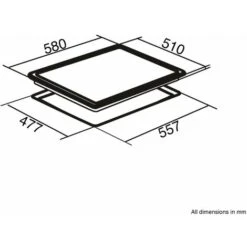 SIA GHG603BL 60cm Black 4 Burner Gas On Glass Hob With Cast Iron Pan Stands -Kitchen Appliances Shop 65334854 4