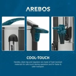 AREBOS Mulled Wine Maker 950 W Hot Beverage Dispenser 6.8 L With Drip Tray, Outlet Tap, Thermostat And Overheating Protection Temperature Setting From 30-110°C -Kitchen Appliances Shop 65752108 4