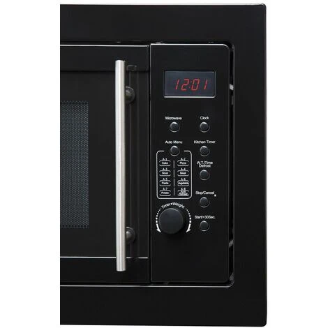 SIA BIM25BL Black 25L Integrated Built In 900W Digital Timer Microwave Oven 6 SIA BIM25BL Black 25L Integrated Built In 900W Digital Timer Microwave Oven - Image 4