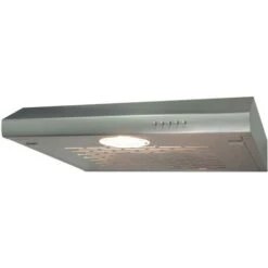 SIA STH60SS 60cm Stainless Steel Slimline Visor Cooker Hood Kitchen Extractor