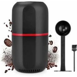 150W Electric Coffee Grinder, Bean Grinder, 120g Capacity, With Cleaning Brush, 2-in-1 Teaspoon And Tamper (Black)