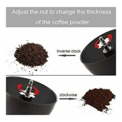 Manual Coffee Grinder, Premium Adjustable Ceramic Coffee Grinder, Black -Kitchen Appliances Shop 67260086 3