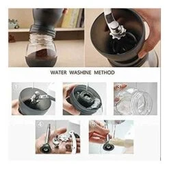 Manual Coffee Grinder, Premium Adjustable Ceramic Coffee Grinder, Black -Kitchen Appliances Shop 67260086 4