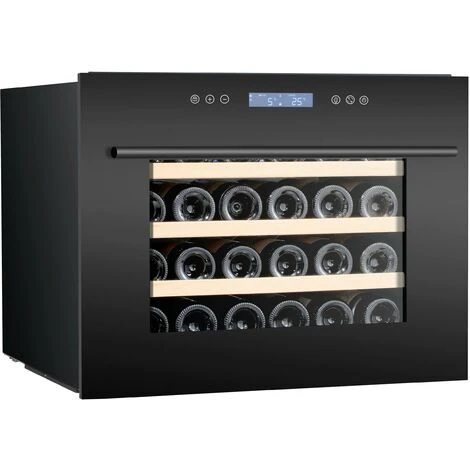 Edesa ART29647 60cm Built In Column Black Glass Wine Cooler 4 Edesa ART29647 60cm Built In Column Black Glass Wine Cooler - Image 2