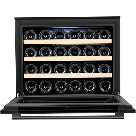 Edesa ART29647 60cm Built In Column Black Glass Wine Cooler 5 Edesa ART29647 60cm Built In Column Black Glass Wine Cooler - Image 3