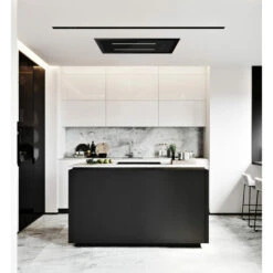 ViandPro - Aria Flush Fit Ceiling Hood 90 X 30 Black - Black Glass / Black Frame -Kitchen Appliances Shop 67718215 3