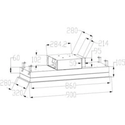 ViandPro - Aria Flush Fit Ceiling Hood 90 X 30 Black - Black Glass / Black Frame -Kitchen Appliances Shop 67718215 5