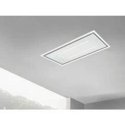 ViandPro - Aria Flush Fit Ceiling Hood 90 X 30 Black - White Glass / White Frame