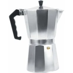 Moka Pot Machine Express Italian Coffee Maker Espresso Stainless Steel Kettle(450ML 9cups)