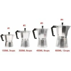 Moka Pot Machine Express Italian Coffee Maker Espresso Stainless Steel Kettle(450ML 9cups) 9 Moka Pot Machine Express Italian Coffee Maker Espresso Stainless Steel Kettle(450ML 9cups) -Kitchen Appliances Shop 68091257 3