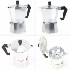 Moka Pot Machine Express Italian Coffee Maker Espresso Stainless Steel Kettle(450ML 9cups) 11 Moka Pot Machine Express Italian Coffee Maker Espresso Stainless Steel Kettle(450ML 9cups) -Kitchen Appliances Shop 68091257 5