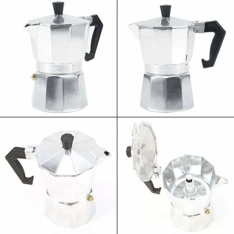 Moka Pot Machine Express Italian Coffee Maker Espresso Stainless Steel Kettle(450ML 9cups) 7 Moka Pot Machine Express Italian Coffee Maker Espresso Stainless Steel Kettle(450ML 9cups) - Image 5