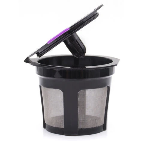 Reusable K Cups For Keurig, Universal Refillable Coffee Filters For Single Serve Coffee Maker, 3-Pack Of Reusable Pods, Black 6 Reusable K Cups For Keurig, Universal Refillable Coffee Filters For Single Serve Coffee Maker, 3-Pack Of Reusable Pods, Black - Image 4