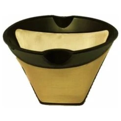 Cone Shaped Permanent Coffee Filter With Finger Grips (Does Not Include Handle)