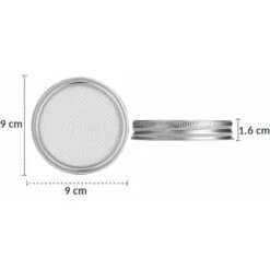 4 Stainless Steel Home Germination Jar Lids For Large Mouth Mason Jars -Kitchen Appliances Shop 68107579 3