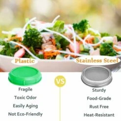 4 Stainless Steel Home Germination Jar Lids For Large Mouth Mason Jars -Kitchen Appliances Shop 68107579 5
