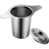 Extra Fine 18/8 Stainless Steel Tea Infuser Mesh Strainer With Large Capacity & Perfect Size Double Handles For Hanging On Teapots, Mugs, Cups To Steep Loose Leaf Tea And Coffee -Kitchen Appliances Shop 68107878 1