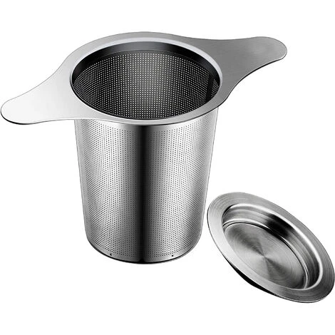 Extra Fine 18/8 Stainless Steel Tea Infuser Mesh Strainer With Large Capacity & Perfect Size Double Handles For Hanging On Teapots, Mugs, Cups To Steep Loose Leaf Tea And Coffee 3 Extra Fine 18/8 Stainless Steel Tea Infuser Mesh Strainer With Large Capacity & Perfect Size Double Handles For Hanging On Teapots, Mugs, Cups To Steep Loose Leaf Tea And Coffee