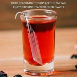 Stainless Steel Tea Diffuser, Hanging Cup Type Tea Making Tool Tea Leak For Loose Tea, Rose, Coffee, Spices, Long Handled Tea Filter Pipe (4 Pieces)， -Kitchen Appliances Shop 69019577 4