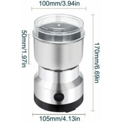 Multipurpose Electric Coffee Bean Grinding Tool Stainless Steel Milling Machine For Seeds Spices Herbs Nuts,EU Plug - EU Plug -Kitchen Appliances Shop 69293016 5