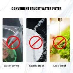 Faucet Water Filter Purifier Kitchen Faucet Filtration Activated Carbon Removes Chlorine Fluoride Heavy Metals Hard Water Softener -Kitchen Appliances Shop 70367410 3