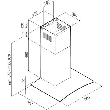 CDA 60cm Cooker Hood Kitchen Extractor Fan In Stainless Steel - WEP60SS 4 CDA 60cm Cooker Hood Kitchen Extractor Fan In Stainless Steel - WEP60SS - Image 2