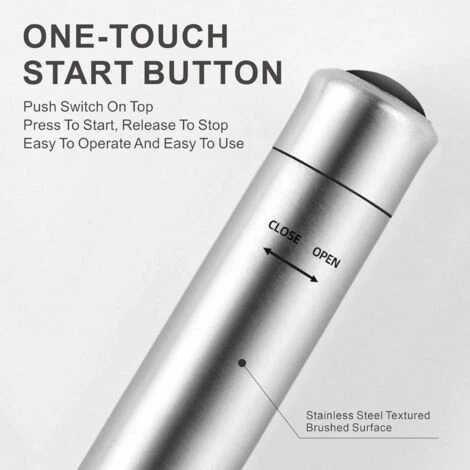 Mini Stainless Steel Milk Frother - Cordless Lightweight Outdoor Coffee Frother Can Be Used For Coffee, Milk, Eggs And Beverages (Stainless Steel) 5 Mini Stainless Steel Milk Frother - Cordless Lightweight Outdoor Coffee Frother Can Be Used For Coffee, Milk, Eggs And Beverages (Stainless Steel) - Image 3