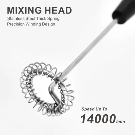 Mini Stainless Steel Milk Frother - Cordless Lightweight Outdoor Coffee Frother Can Be Used For Coffee, Milk, Eggs And Beverages (Stainless Steel) 6 Mini Stainless Steel Milk Frother - Cordless Lightweight Outdoor Coffee Frother Can Be Used For Coffee, Milk, Eggs And Beverages (Stainless Steel) - Image 4