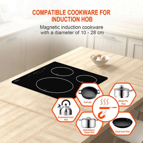 Gasland Chef IH603BF 60cm Built-in Induction Hob, 3 Zones Electric Cooktop 5800W, With Slider Touch Control, Boost Function 5 Gasland Chef IH603BF 60cm Built-in Induction Hob, 3 Zones Electric Cooktop 5800W, With Slider Touch Control, Boost Function - Image 3