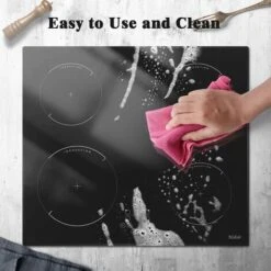 Induction Hob, 4 Zones Built-in Electric Hob 60cm Induction Cooker 6400w Touch Control, Child-safety Lock, Stop&go Function, Hard Wire, No Plug Included -Kitchen Appliances Shop 72566703 3