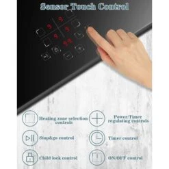 Induction Hob, Karinear 4 Burner Induction Cooker, Built-in Induction Hob, Electric Hob With Touch Control, Timer, Child Lock, 6600W -Kitchen Appliances Shop 72566713 4