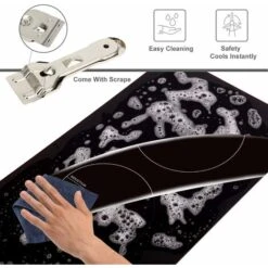 NOXTON Induction Hob Built-in 2 Zone Domino Electric Hobs With Touch Controls Black Glass Hot Plate 30cm 3500W -Kitchen Appliances Shop 72566725 5