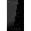 2 Zone Induction Hob, Hobsir Electric Hob 30cm, Built-in Induction Cooker, Touch Control, 9 Heating Levels, Safety Lock, Timer, 3500W, Hard Wire, No Plug Included -Kitchen Appliances Shop 73150173 1