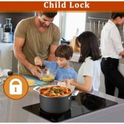 2 Zone Induction Hob, Hobsir Electric Hob 30cm, Built-in Induction Cooker, Touch Control, 9 Heating Levels, Safety Lock, Timer, 3500W, Hard Wire, No Plug Included -Kitchen Appliances Shop 73150173 5