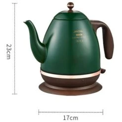 Retro Electric Kettle 304 Stainless Steel Household Appliances 1.5l Portable Travel Water Boiler 1500w European Style Coffee Pot Green -Kitchen Appliances Shop 74691844 5