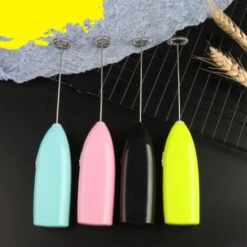 GDRHVFD Portable Battery Operated Milk Frothers - Electric Coffee Frother Whisk, Battery Powered Stirrer, Portable Milk Frother, Mini Blender For Bulletproof Coffee, Cappuccino, Latte, Frappe And Mat -Kitchen Appliances Shop 74950719 4