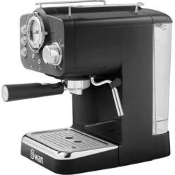 Swan Espresso Coffee Machine, Retro Pump, Black, ESE Pods Or Ground - SK22110BN -Kitchen Appliances Shop 77196602 5