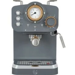 Swan Espresso Coffee Machine, Nordic Grey, ESE Pods Or Ground - SK22110BN -Kitchen Appliances Shop 77196603 4