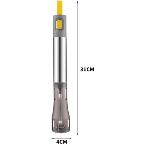 Milk Frother Rechargeable Operated Frother For Coffee, Frother Whisk, Mini Blender Handheld And Electric Mixer Yellow 4 Milk Frother Rechargeable Operated Frother For Coffee, Frother Whisk, Mini Blender Handheld And Electric Mixer Yellow - Image 2