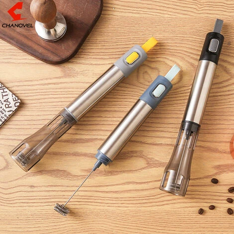 Milk Frother Rechargeable Operated Frother For Coffee, Frother Whisk, Mini Blender Handheld And Electric Mixer Yellow 6 Milk Frother Rechargeable Operated Frother For Coffee, Frother Whisk, Mini Blender Handheld And Electric Mixer Yellow - Image 4