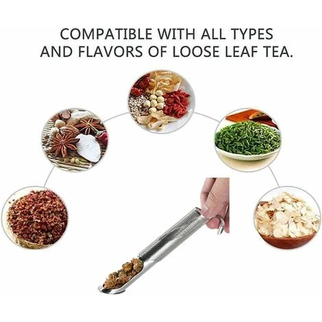 Tea Infuser 2 Pack Loose Tea Infuser Tea Steeper With Long Handle 7 Tea Infuser 2 Pack Loose Tea Infuser Tea Steeper With Long Handle - Image 5