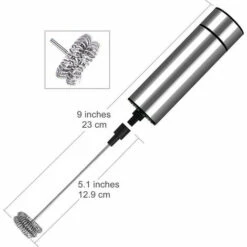 Electric Milk Frother, BR-Vie Milk Frother, Stainless Steel Milk Frother, And Cold Frother For Coffees, Espressos, Lattes, Cappuccinos -Kitchen Appliances Shop 80272769 3