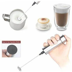 Electric Milk Frother, BR-Vie Milk Frother, Stainless Steel Milk Frother, And Cold Frother For Coffees, Espressos, Lattes, Cappuccinos -Kitchen Appliances Shop 80272769 5