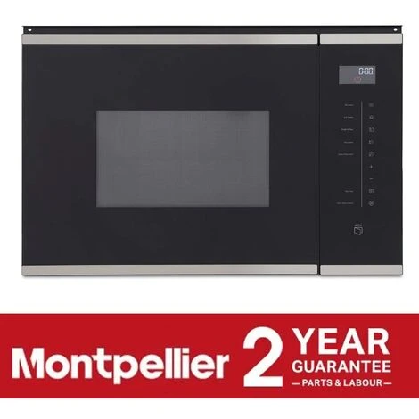 Built-in Microwave Oven With Grill In Black, 25L 900W - Montpellier MWBI73B 7 Built-in Microwave Oven With Grill In Black, 25L 900W - Montpellier MWBI73B - Image 5