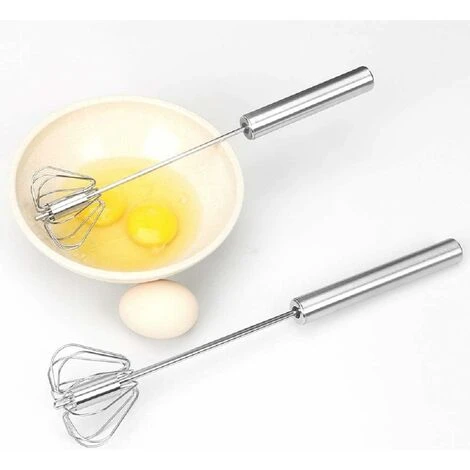 Automatic Rotating Stirrer Manual Beaters And Stainless Steel Whisks Stainless Steel Semi-automatic Hand Egg Beater Milk Frother Non-Electric Mixer(12 Inch) READCLY 3 Automatic Rotating Stirrer Manual Beaters And Stainless Steel Whisks Stainless Steel Semi-automatic Hand Egg Beater Milk Frother Non-Electric Mixer(12 Inch) READCLY