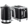 Russell Hobbs Inspire Kettle & 2 Slice Toaster Set Black