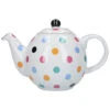 London Pottery Globe 2 Cup Teapot White Multi Spot -Kitchen Appliances Shop 83667768 1