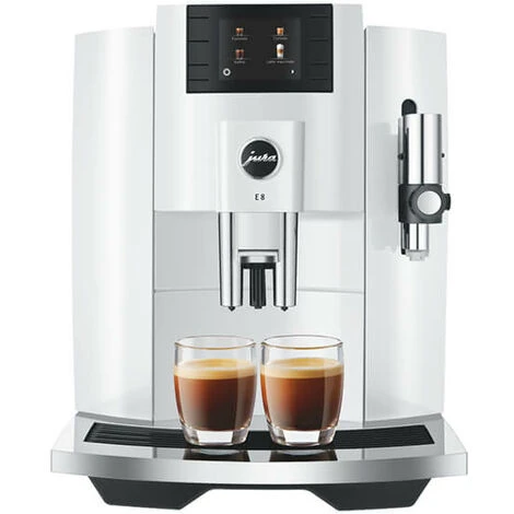 Jura E8 Piano White Coffee Machine 3 Jura E8 Piano White Coffee Machine