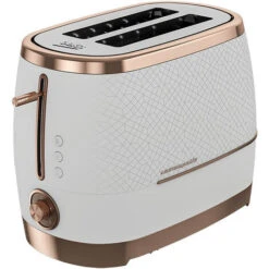 Beko Off White & Rose Gold Cosmopolis Dome Kettle & 2 Slice Toaster Set -Kitchen Appliances Shop 83670608 5